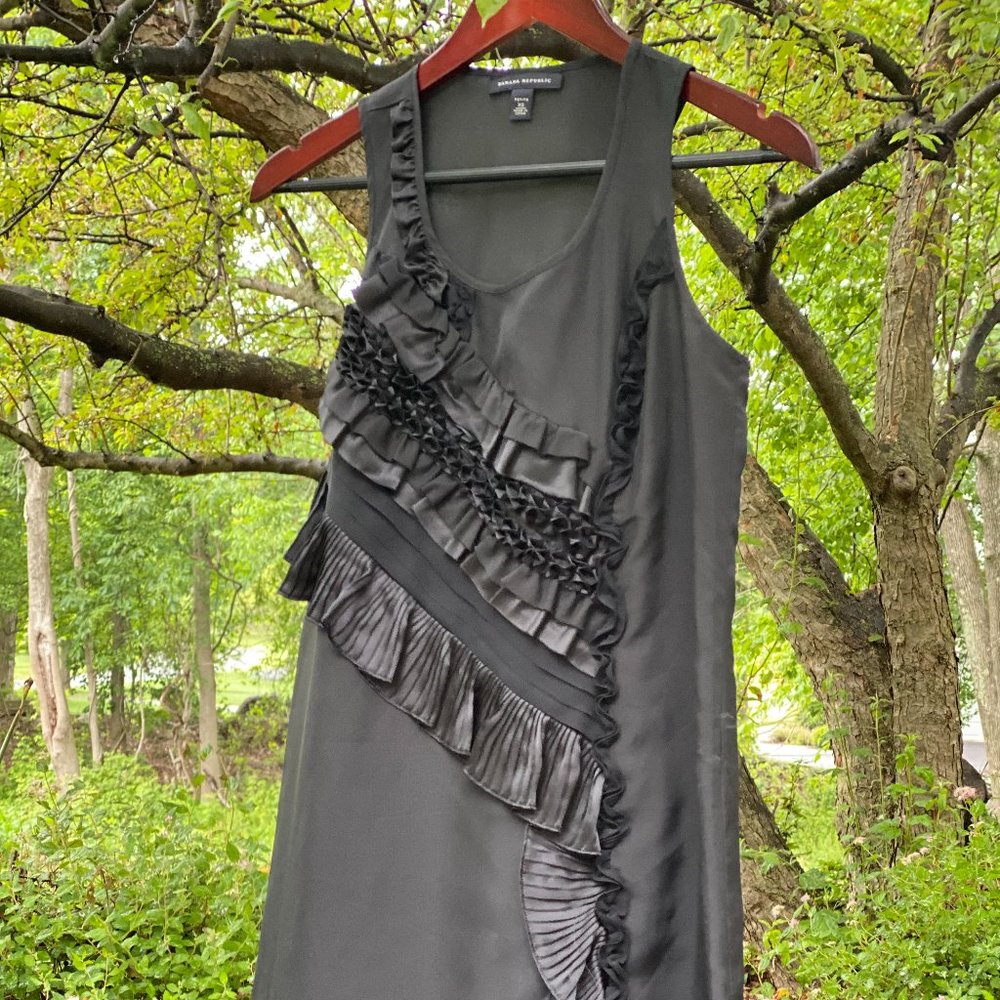 Banana Republic Silk Black Dress